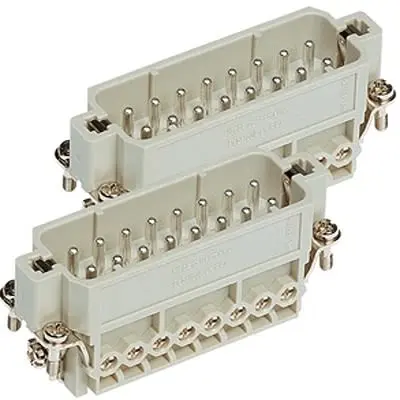 Produktfoto 1 von HARTING Han A Hochleistungssteckverbinder-Einsätze und -Module Stecker, 32-polig 16A, Stromversorgungssteckverbinder in