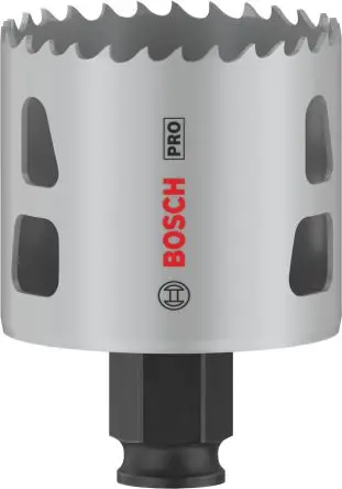 Produktfoto 1 von Bosch, Ø 54 mm HSS Lochsäge Trockenmauer, Nichteisenmetall, Rohr, Kunststoff, Profile, Weichholz 1-Stk. / Bohrtiefe 44