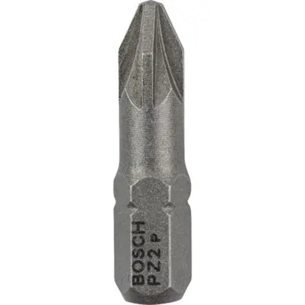 Produktfoto 1 von Bosch 6.35 mm PZ2 Pozidriv ® -Schraubendreherbit, Sechskant Stahl, 100-teilig, 25 mm