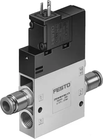 Produktfoto 1 von Festo CPE18 Pneumatisch, 3 Pneumatisch Magnetventil, 3/2-Wege G 1/4, cULus-zertifiziert