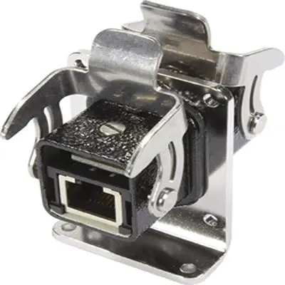Produktfoto 1 von HARTING RJ Industrial Buchse Cat.5 RJ45-Steckverbinder, 1-Port 8-polig 360°-Schirmung Schraubanschlussklemme