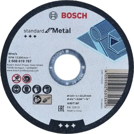Produktfoto 1 von Bosch Pro Metal Aluminiumbeschichtet Ø 115 mm 1 pro Paket