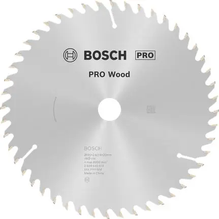 Produktfoto 1 von Bosch 48 Hartmetall Holz Kreissägeblatt, Ø 190 mm 1