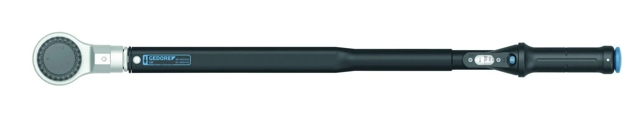 Produktfoto 1 von Gedore 3/4 in Drehmomentschlüssel Vierkant 80 to 400 Nm, Länge 740 mm, ±3 %