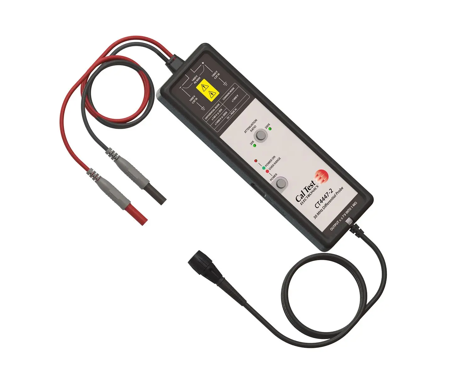 Produktfoto 1 von CT Oszilloskoptastkopf Differenzial 20X 30 MHz 140 V Bananenstecker