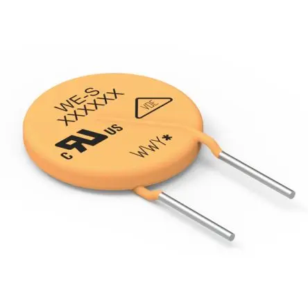 Würth Elektronik WE-VD Varistor, 190 pF, 470 V / 25 A 710 V, 2500 A max., Ø 10 mm, 6.2 mm