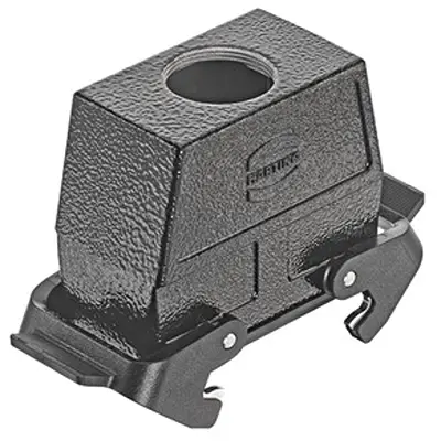 Produktfoto 1 von HARTING Han B Gehäuse Doppelter Hebel 2, Kabel 16B Kupplungsgehäuse, IP65