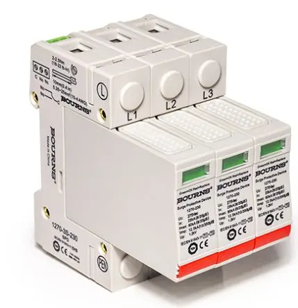 Produktfoto 1 von Bourns, Überlastschutzgerät, 2.5 kV 65 kA DIN-Hutschiene 1270