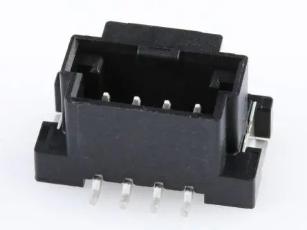 Produktfoto 1 von Molex 560020 Stiftsockel Vertikal, 4-polig / 1-reihig, Raster 2 mm Raster Oberfläche, Ummantelt