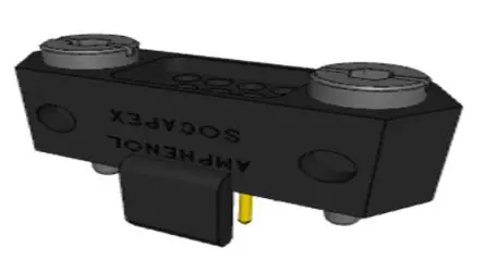 Produktfoto 1 von Amphenol Socapex HDAS Anschluss gewinkelt, 11-polig / 3-reihig, Raster 0.075 Zoll Raster Oberfläche, Platine-Platine,