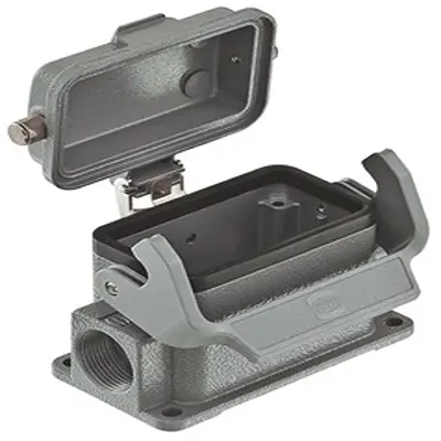 Produktfoto 1 von HARTING Han B Oberflächenmontiertes Gehäuse Einhebel 1, SMD 10B Oberflächenmontiertes Gehäuse, IP65