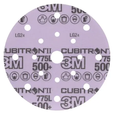 Produktfoto 1 von 3M 775L Präzisionsgeformtes Keramikkorn Folienscheibe Scheibe Ø 152.4 mm, Korngröße 500+ 500+ 250 per case