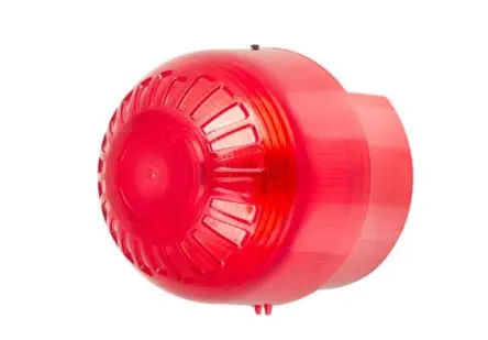 Produktfoto 1 von Klaxon PSB LED Synchronisierter Blitz Signalleuchte 60V Blau Basis, Ø 97.5 mm x 104 mm IP65