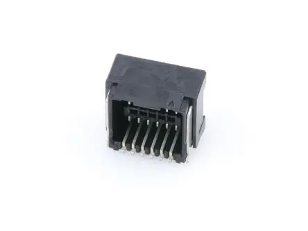 Produktfoto 1 von Molex 505448 Leiterplattenleiste gewinkelt, 12-polig / 2-reihig, Raster 1.25 mm Raster Oberfläche, Belegung,