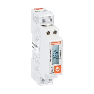 Produktfoto 1 von Lovato DMED Energiemessgerät Digital Energiemessgerät / 1-phasig 1 Ausg. Impulsausgang