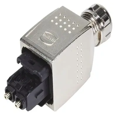 Produktfoto 1 von HARTING Han Push Pull Anschluss Panel Crimpbefestigung Stecker 2-polig / 2-reihig
