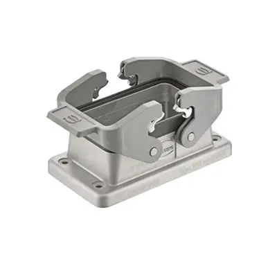 Produktfoto 1 von HARTING Han EMC/B Gehäuse Doppelter Hebel 2, Hinten 10B Anbaugehäuse, IP66