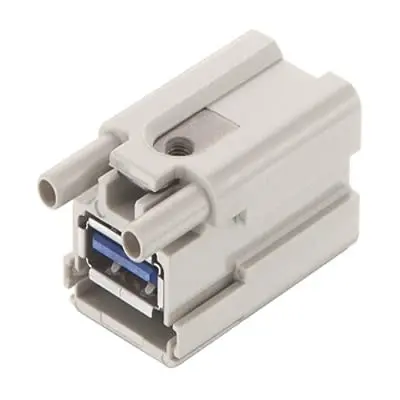 Produktfoto 1 von HARTING Han Brid Stifteinsatz Stecker, 2-polig 1A, Panel, Einfügen