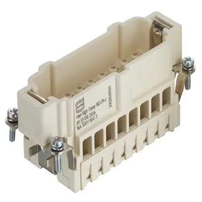 Produktfoto 1 von HARTING Han E High Temp Stifteinsatz Stecker, 16-polig 16A, Panel, Stifteinsatz