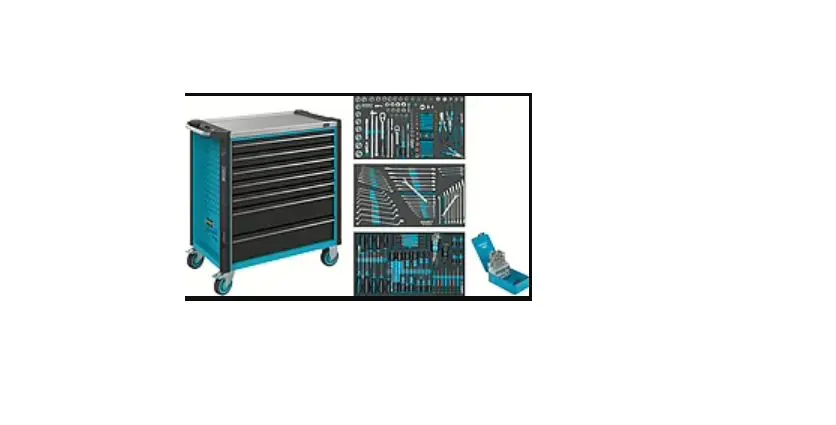 Produktfoto 1 von HAZET Stahl Werkzeugwagen, Typ Werkzeugwagen 7 Schubladen mit Rädern, 1020 mm x 518 mm x 959 mm