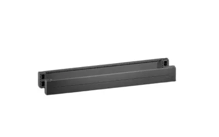 Produktfoto 1 von Rittal VX Stahlblech Eckstück Basis/Sockel Gehäuseabdeckung Schwarz, 1800 mm, H. 200 mm