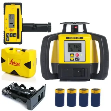Produktfoto 1 von Leica Rugby 640G 600 Rotationslaser 520 nm ± 2.2 mm Innenbereich, Außenbereich Laserfarbe Grün, Klasse 2