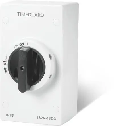 Produktfoto 1 von Timeguard Weathersafe Sicherungslasttrennschalter 2-polig SMD 16A IP66