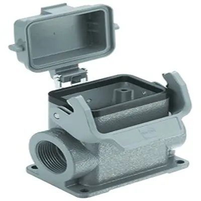 Produktfoto 1 von HARTING Han B Oberflächenmontiertes Gehäuse Einhebel 1, SMD 6B Oberflächenmontiertes Gehäuse, IP65