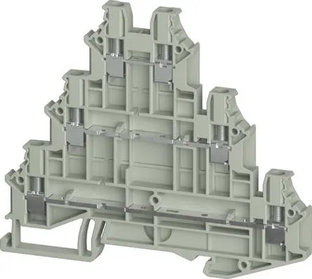 Produktfoto 1 von Wieland Anschlussklemmenblock DIN-Schiene 3 Grau, 2.5mm², 1000V Schraubbefestigung