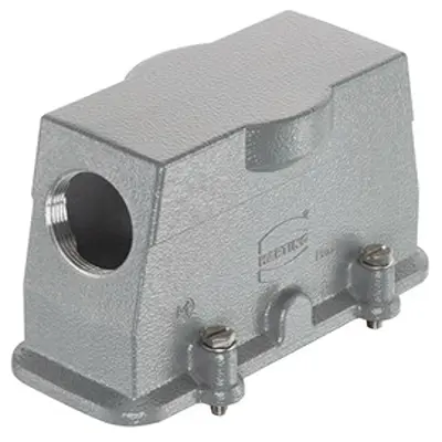 Produktfoto 1 von HARTING Han HP Haube Schraubbefestigung, Kabel 24B Haube, IP66, IP68, IP69, IPx9K