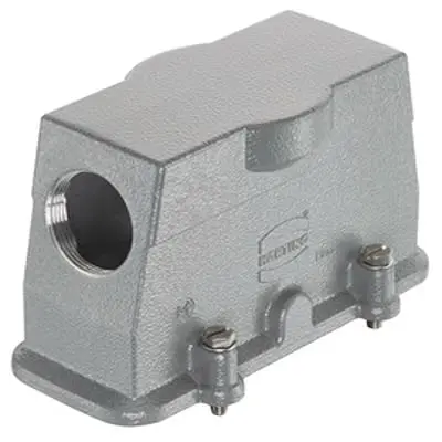 Produktfoto 1 von HARTING Han HP Haube Schraubbefestigung, Kabel 24B Haube, IP66, IP68, IP69, IPx9K