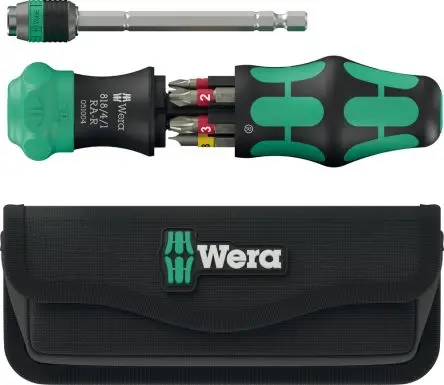 Produktfoto 1 von Wera Ratsche Lobular Sechskant-Schraubenschlüsselsatz PH 3 x 25 mm, Länge 168mm, 6-teilig