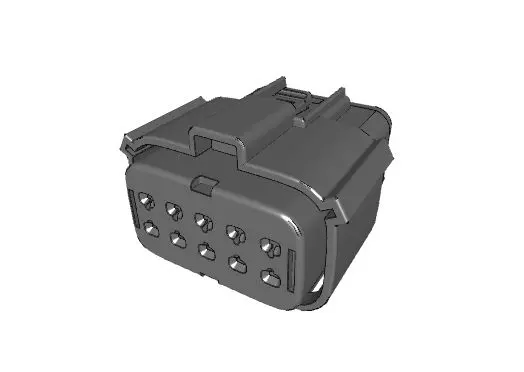 Produktfoto 1 von Molex 19418 Serie Steckverbindergehäuse, Buchse, Gerade, 22 to 18 AWG, 10-polig, Steckverbindergehäuse
