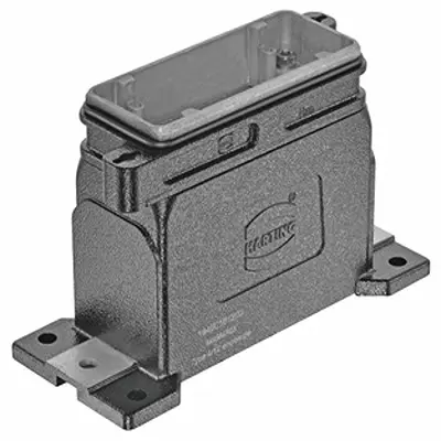Produktfoto 1 von HARTING Han HPR Oberflächenmontiertes Gehäuse Hebel, SMD 16B Haube für seitliche Kabeleinführung, IP65, IP68