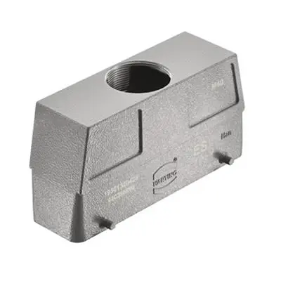 Produktfoto 1 von HARTING Han B Haube Doppelter Hebel 2, Kabel L32B Haube für obere Kabeleinführung, IP65