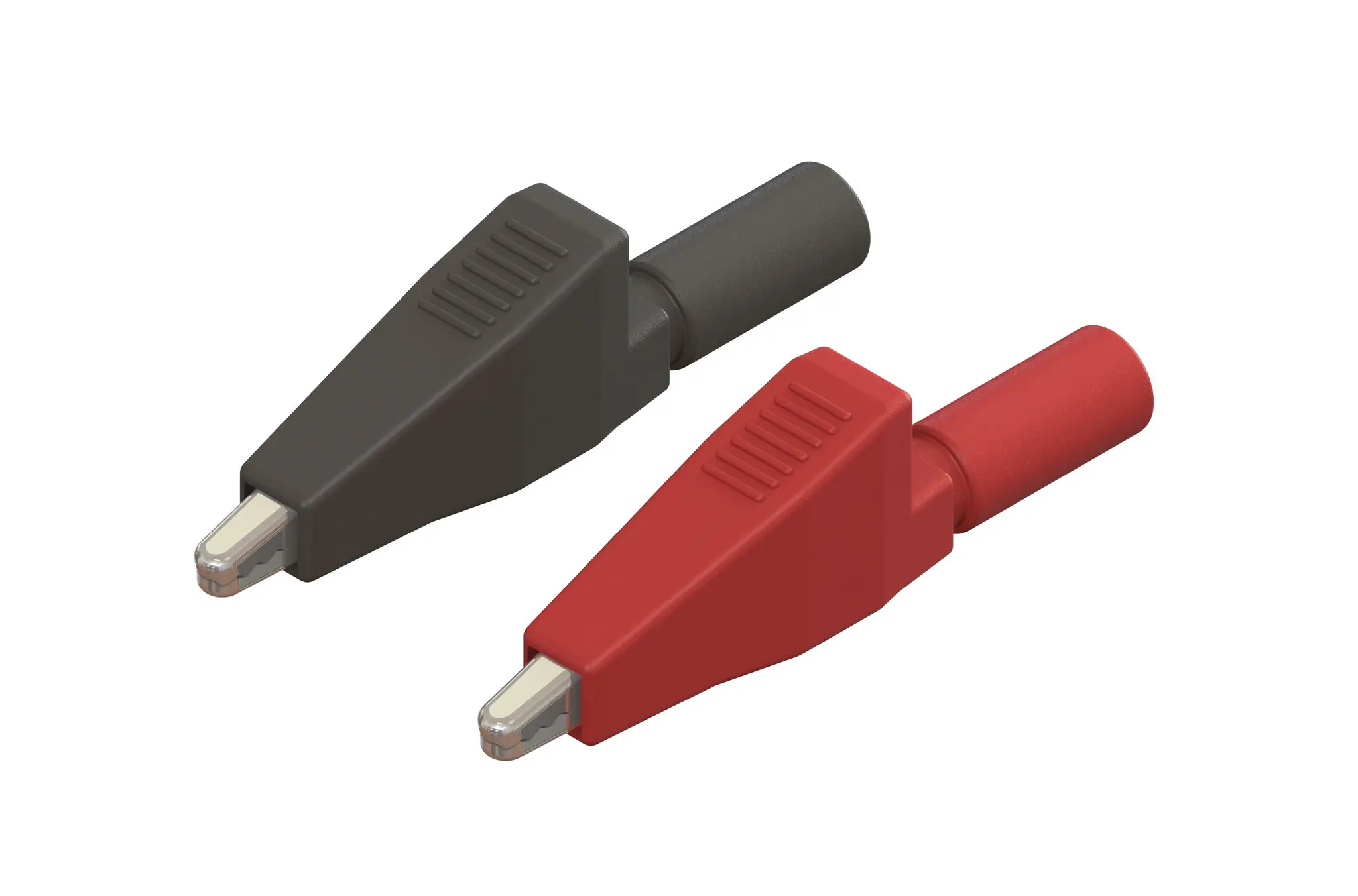 Produktfoto 1 von Phosphorbronze 7.9 mm Krokodilklemme, Schwarz, Rot, 10A Polyvinylchlorid Isoliert