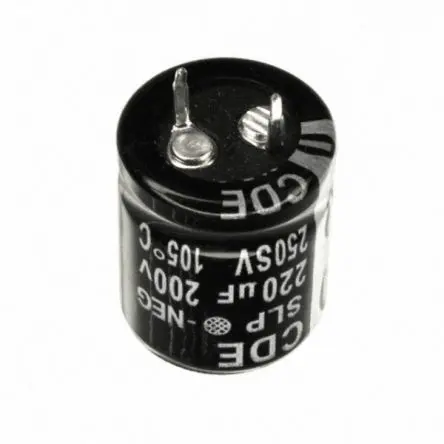 Cornell-Dubilier SLP Leiterplattenmontage Aluminium-Elektrolyt-Kondensator 180 μF ±20 % / 250V, Ø 20 mm x 25 mm, 105 °C