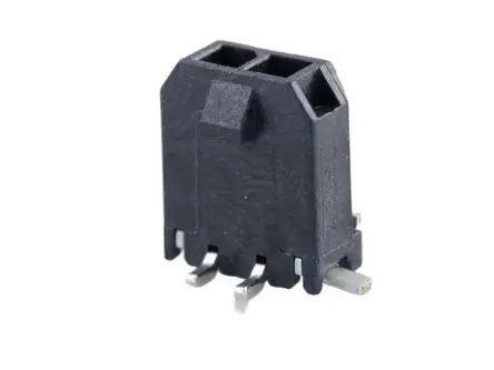 Produktfoto 1 von Molex 43650 Leiterplattenleiste Vertikal, 2-polig / 1-reihig, Raster 3 mm Raster Oberfläche, Leistung, Kabel-Platine,