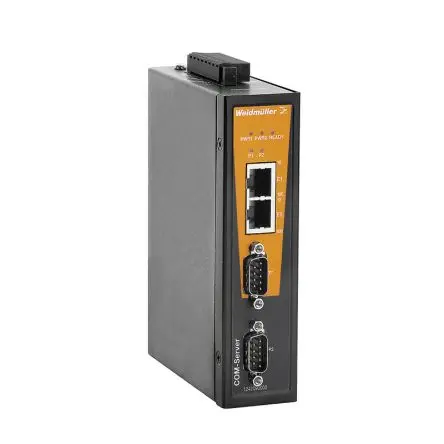 Produktfoto 1 von Weidmüller Ethernet-Medienkonverter 921.6 kbit/s, Anschluss: DB9, RJ45