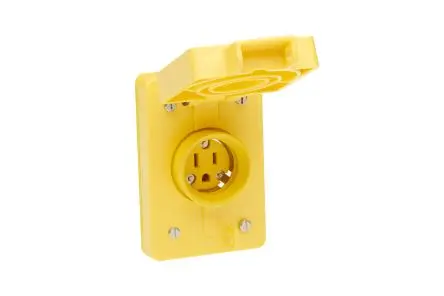 Produktfoto 1 von Molex Buchse Schraubanschlussklemme 15A, 2, NEMA 5 - 15 Polycarbonat, 125V Gelb Steckbar, für USA
