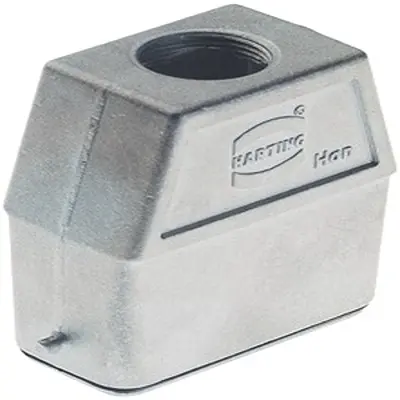 Produktfoto 1 von HARTING Han EMC Haube Einhebel 1, Kabel 10A Haube, IP65