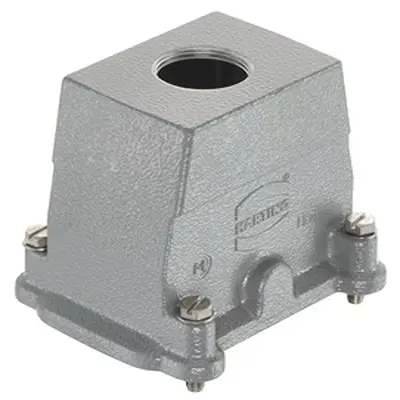 Produktfoto 1 von HARTING Han HP Haube Schraubbefestigung, Kabel 10B Haube, IP66, IP68, IP69, IPx9K