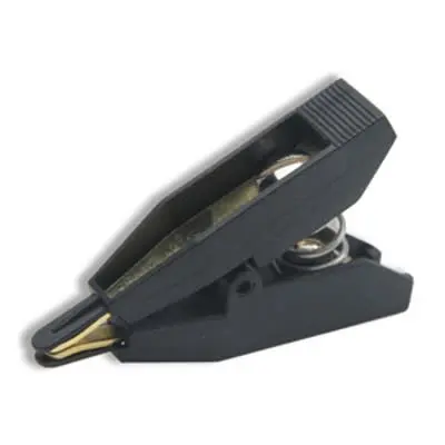 Produktfoto 1 von CALTEST Kelvinklemme 60V 7.9 mm 10A Nickel Gold Schwarz Nylon