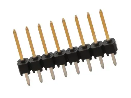 Molex 90120 Leiterplattenleiste Gerade, 8-polig / 1-reihig, Raster 2.54 mm Raster Durchsteckmontage, Kabel-Platine,