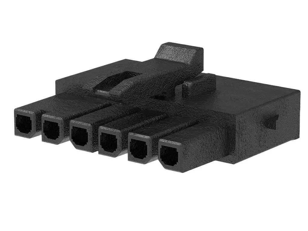 Produktfoto 1 von Molex 215759 Buchse Steckverbindergehäuse 3 mm, 6-polig / 1-reihig Gerade