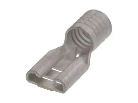 Produktfoto 1 von Molex 19016 Schnellkupplungs-Crimpanschluss, Schwarz, Nicht isoliert, 6.35 x 0.81 mm, Buchse, 10 AWG min, 12 AWG