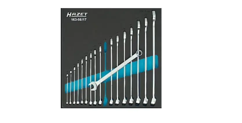 Produktfoto 1 von HAZET Ratschen Satz Ring-Maulschlüssel Satz CrV-Stahl, 17-teilig 6 to 24 mm