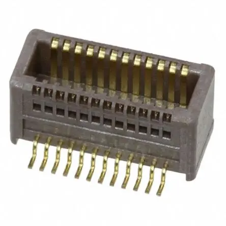 Produktfoto 1 von Molex 501017 Anschluss Vertikal, 24-polig / 2-reihig, Raster 0.40 mm Raster Oberfläche, Platine-Platine, Ummantelt