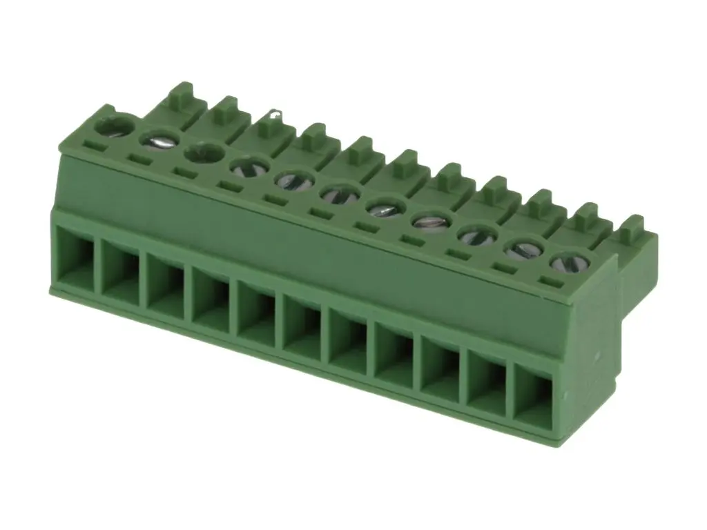 Produktfoto 1 von Molex 39516 Anschlussklemmenblock Gerade, Einsteck-Anschluss, 11-polig / 1-reihig, Raster 3.5 mm