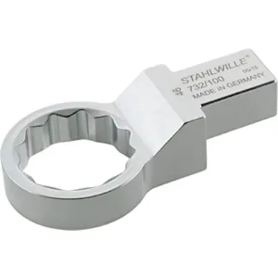 Produktfoto 1 von STAHLWILLE, 22 x 28 mm Vierkant Ringschlüsseleinsatz, Vernickelt, 32 mm